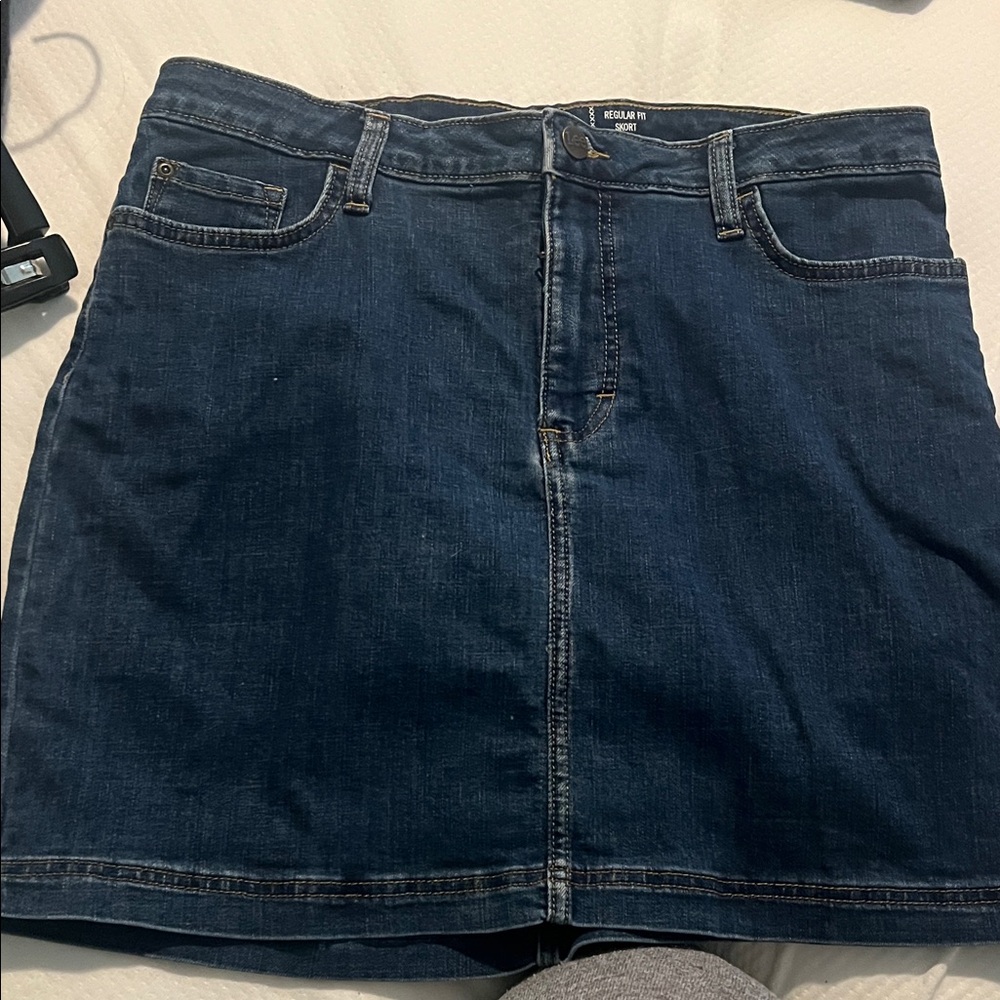 Riders by Lee Dark Blue Denim Mini Skirt